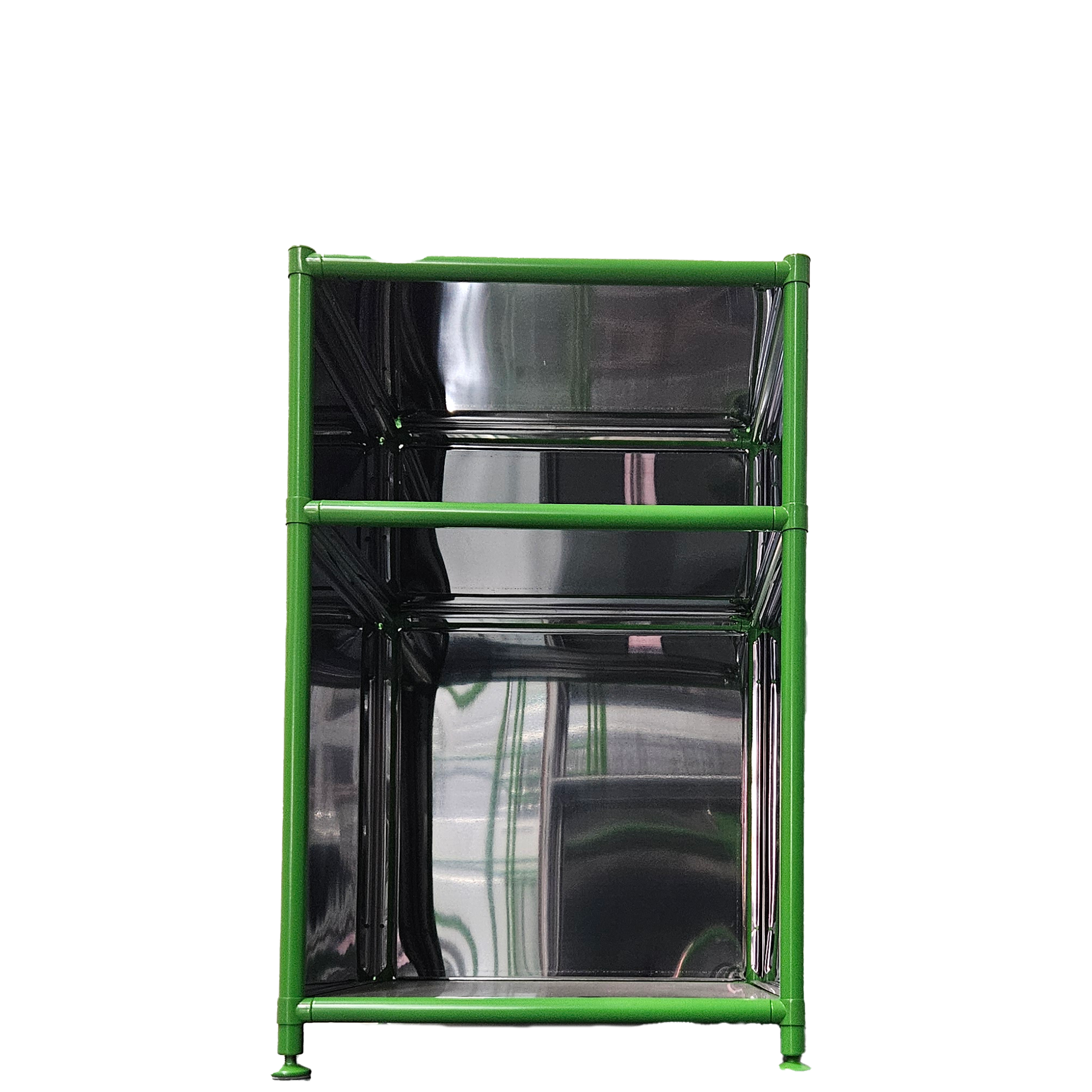 Nightstand Chrome panels & Apple Green frame