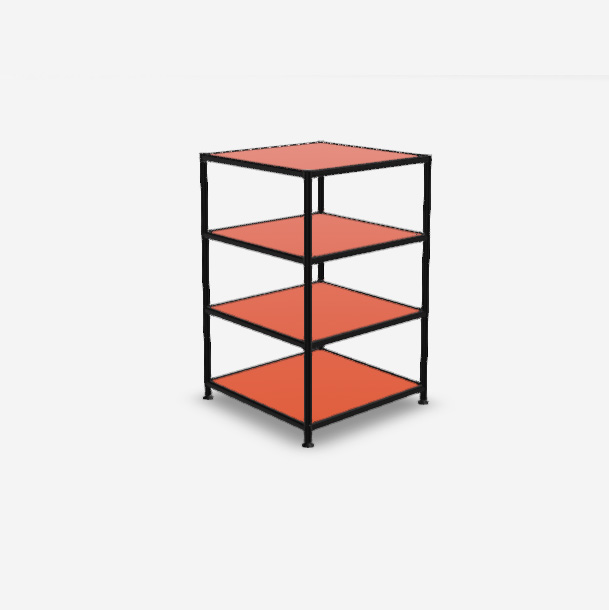 Shelf all Orange. Demonstration model