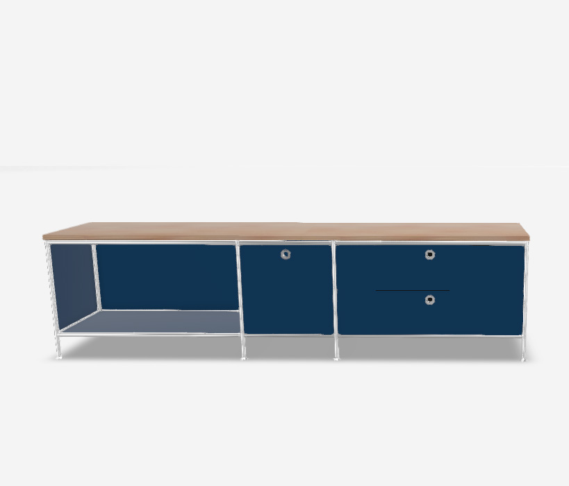 Lowboard brilliant blue